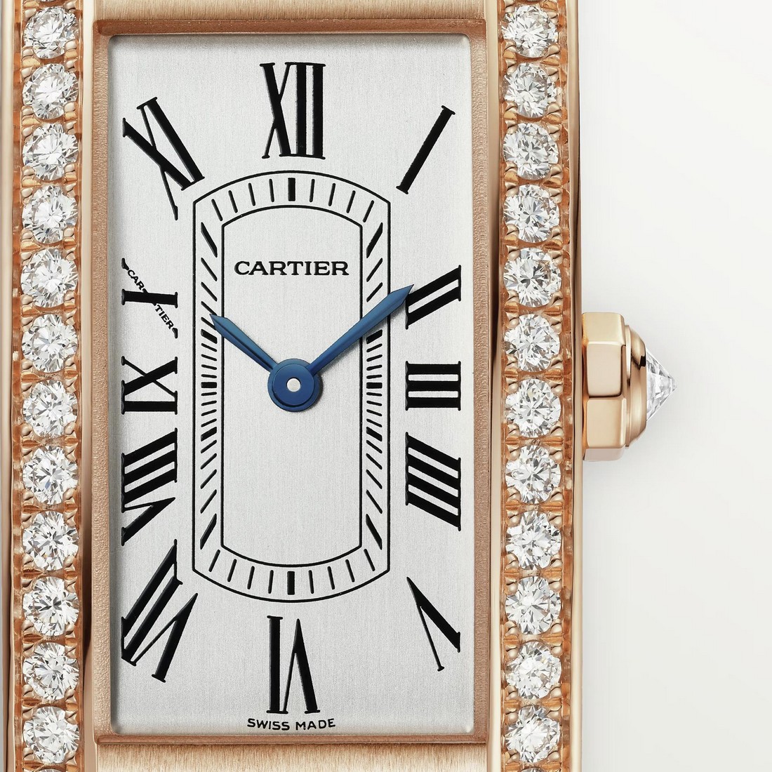 Đồng Hồ Cartier Tank Américaine Small Watch Nữ Đỏ Vàng Trắng